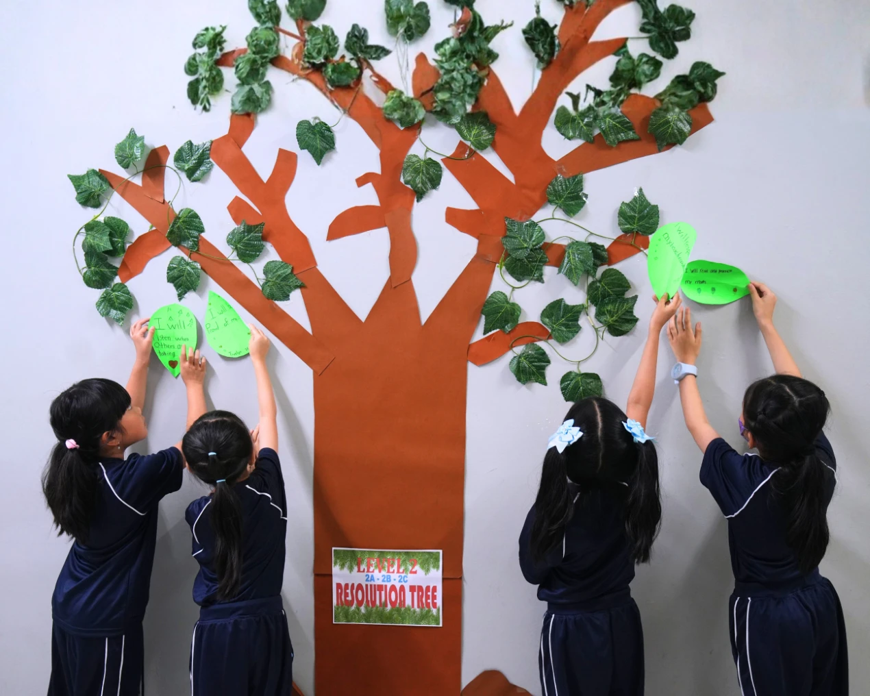 Nurturing Hopes and Character from an Early Age: New Year Resolution Tree at Universal School Jakarta